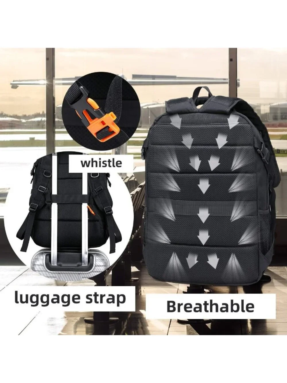 Durable Waterproof Travel Laptop Backpack 17.3